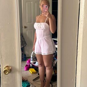 Iris Pink and Cream Lace Top